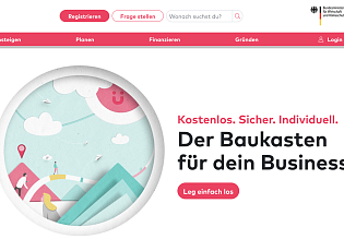 Gründerplattform - <br/>Der Business-Baukasten